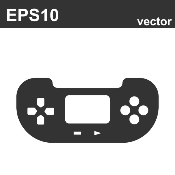 Videospiel-Controller-Symbol auf weiß. Vektorzeichen für Design — Stockvektor