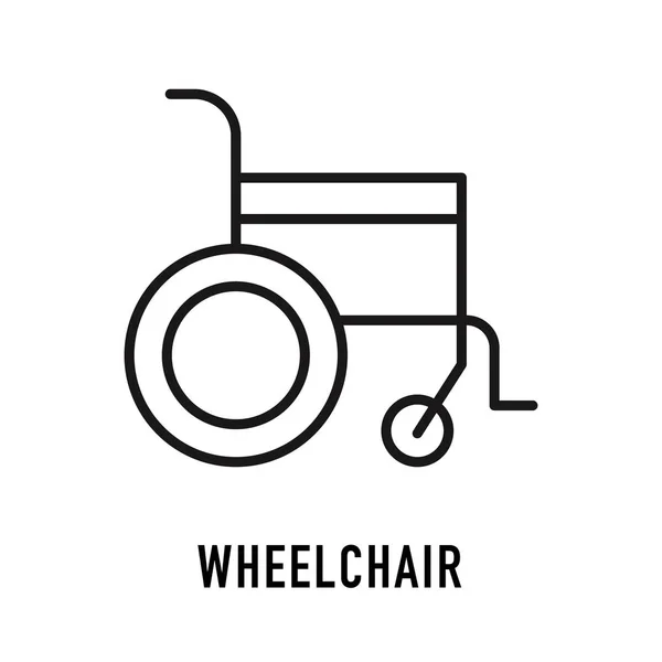 Atraktivní a krásně nebo věrně navržená ikona invalidního vozíku — Stockový vektor