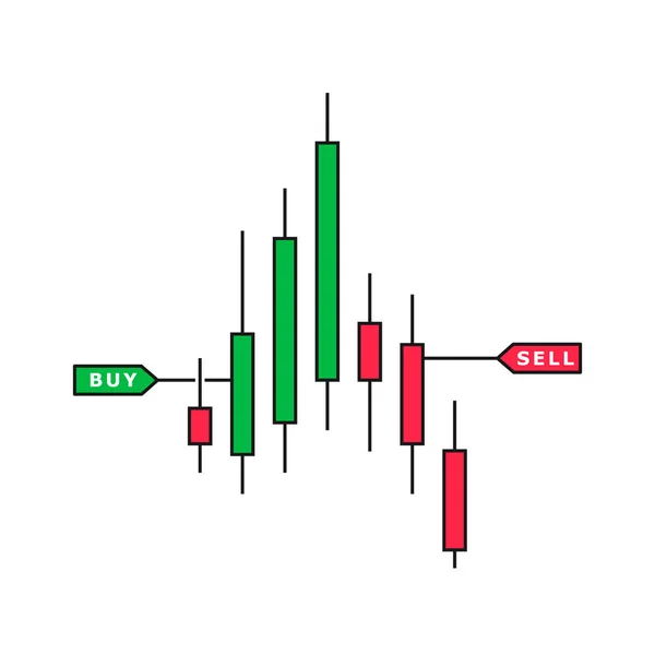 Logotipo de negociação Forex. Sinal de vetor — Vetor de Stock