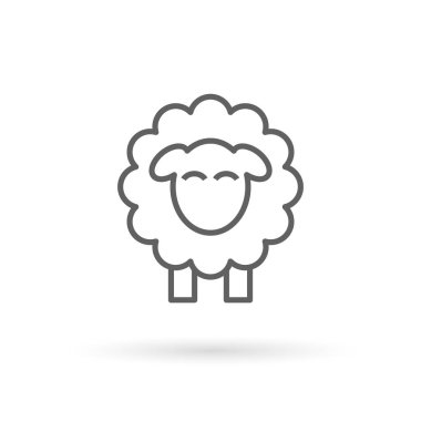 Beyaz arkaplanda çizgi simgesi