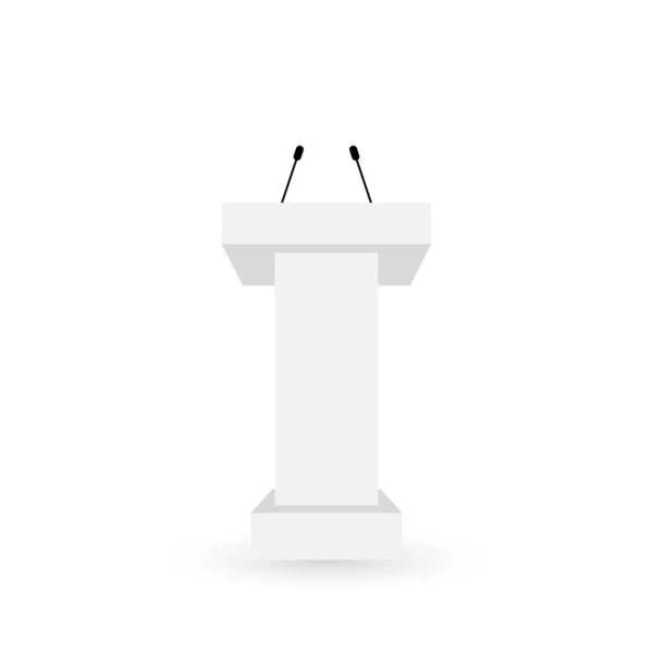 Tribune podium speech stand. Ilustración vectorial — Vector de stock