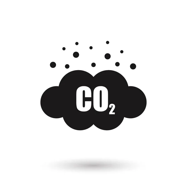 Icône vectorielle d'émissions de CO2 — Image vectorielle