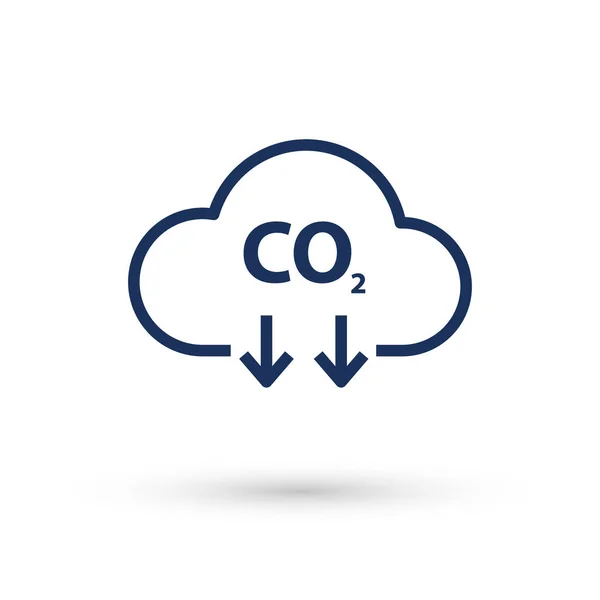 Co2 utsläppsvektor ikon — Stock vektor