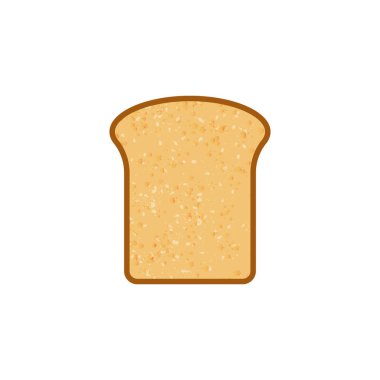 Kızarmış ekmek ikonu dilimleri. Vektör illüstrasyonu