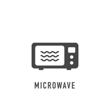 Mikrodalga vektör simgesi