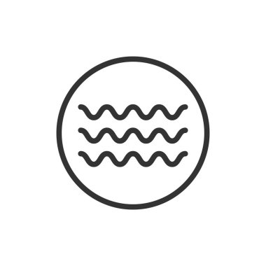 siyah su dalgası simgesi.