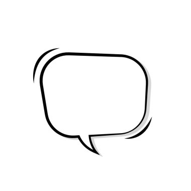 El çizimi konuşma baloncukları. Vektör