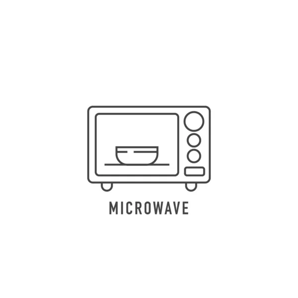 Microondas vector icono — Archivo Imágenes Vectoriales