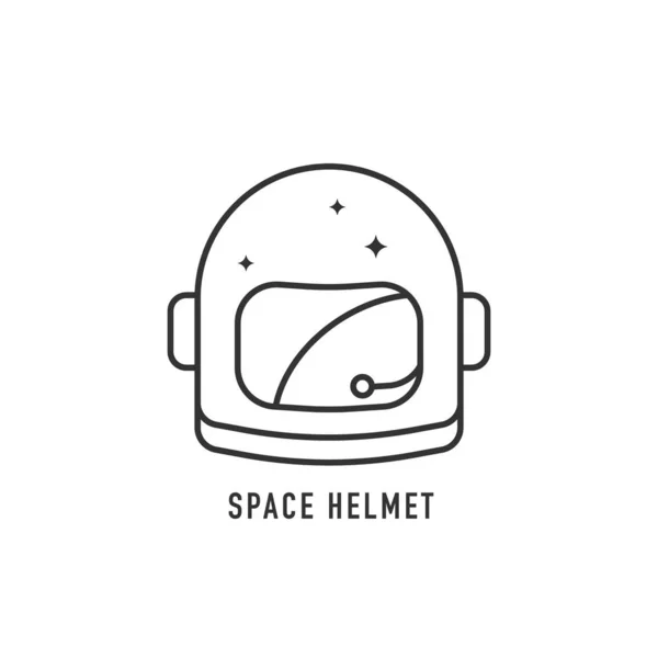 Icono del casco espacial. Signo vectorial — Vector de stock