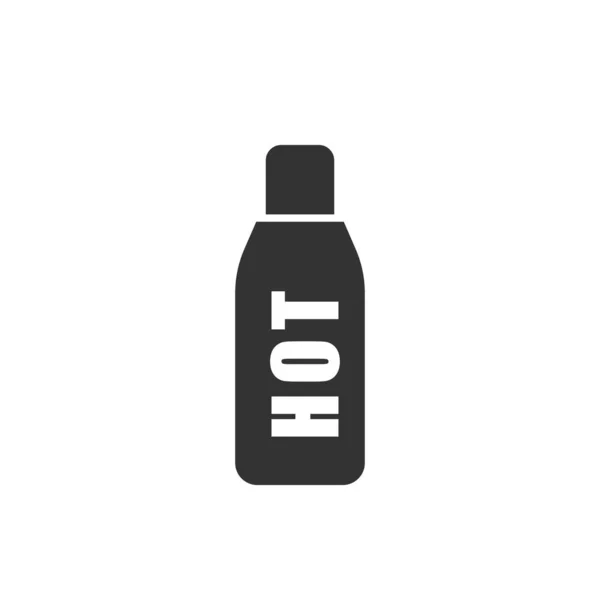 Icona della bottiglia. Segno vettoriale su bianco — Vettoriale Stock