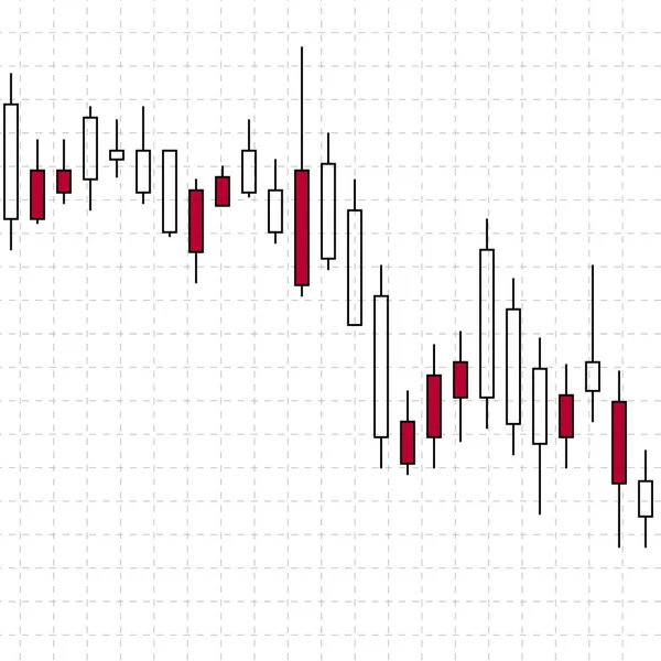 Mercado de valores financieros gráfico vector ilustración . — Vector de stock