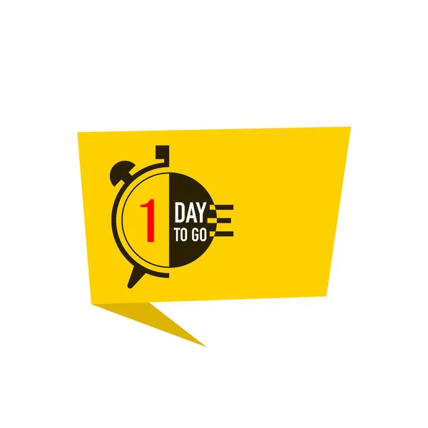 Day Last Countdown Icon One Day Sale Price Offer Promo — Stock Vector