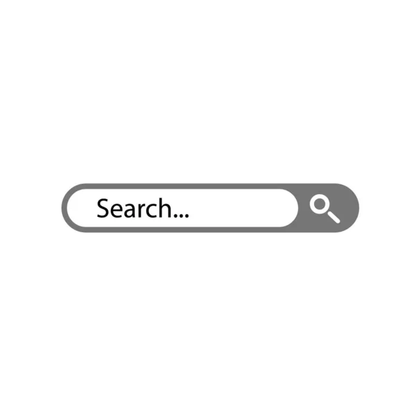 Search Bar Вектор Белом Фоне — стоковый вектор