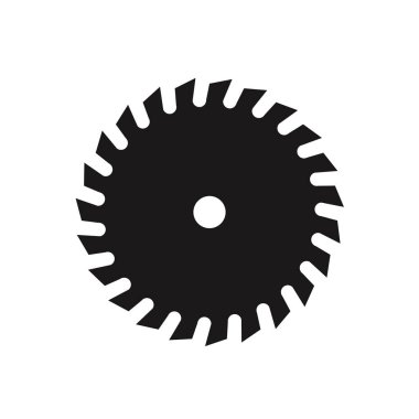 Beyaz arkaplanda düz bir daire simgesi var. Vektör