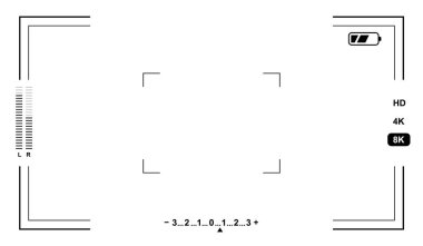 Fotoğraf makinesi ekran bulucuları. Fotoğrafçılık uu zoom. Vektör işareti