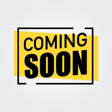 Birazdan geliyorum. Beyaz arkaplan üzerinde vektör düz illüstrasyon.