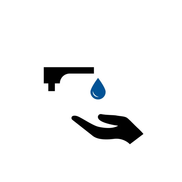 水护理图标 矢量符号 标志模板设计元素 — 图库矢量图片