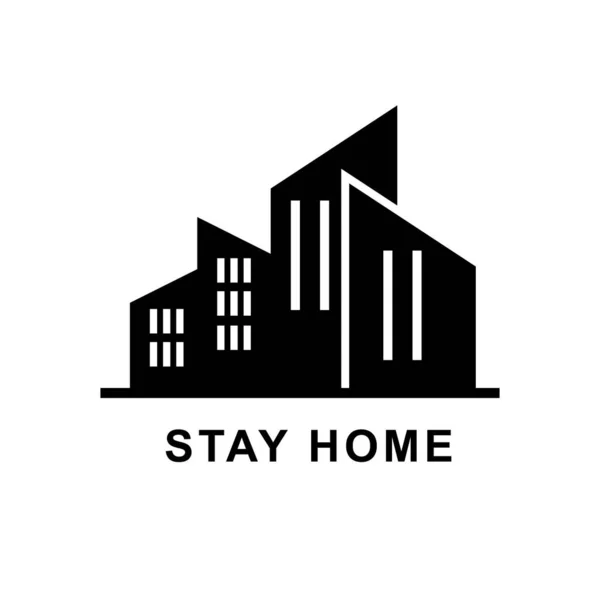 Stay Home Icon Safe Yourself Others Vector Sign — Stock Vector