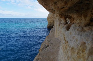 Carvalho beach in Carvoeiro. Lagoa, Algarve