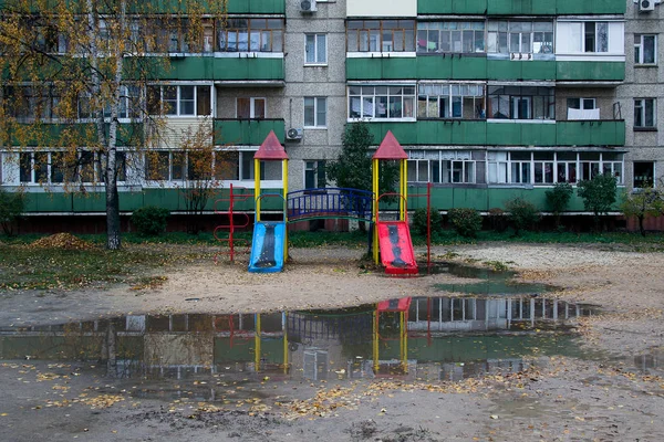 Playground in the yard — Stock Photo, Image