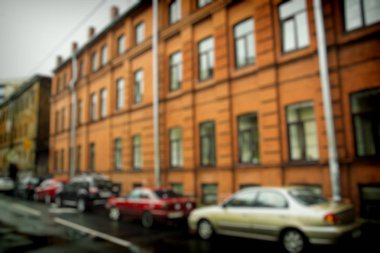 Bulanık Caddesi ve yol bir arka plan olarak kullanmak için