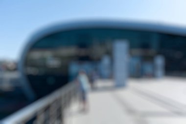 Bir arka plan olarak kullanmak için bina bulanık