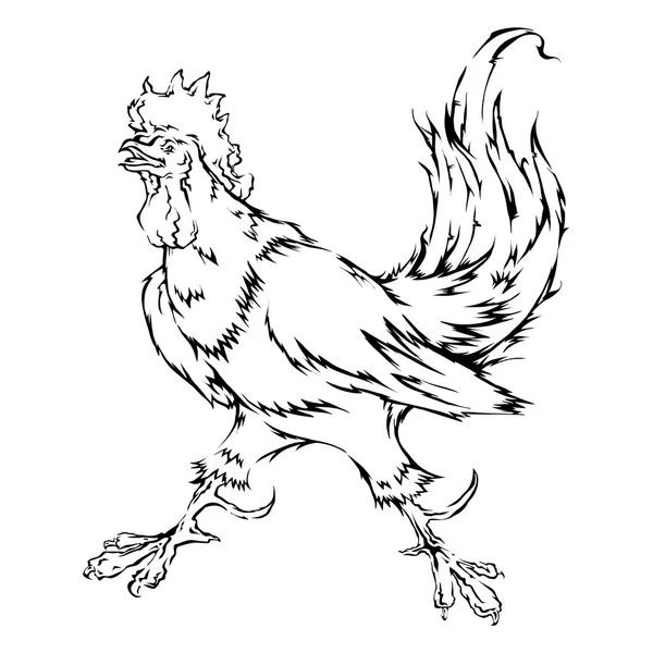 Coq Zodiaque chinois — Image vectorielle