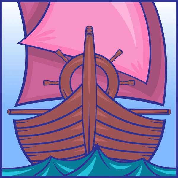 Zeilschip Icon — Stockvector