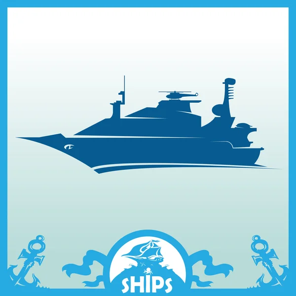 Πλοία Σκάφη Φορτηγά Logistics Μεταφορών Και Ναυτιλίας Εικονίδια — Διανυσματικό Αρχείο