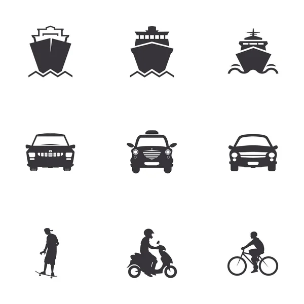 Conjunto de transporte — Vector de stock