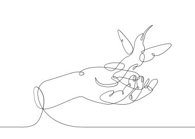 sürekli çizgi çizme kuş uçuş elinden