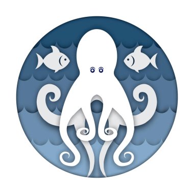 Ahtapot sanat kağıt oymacılığı