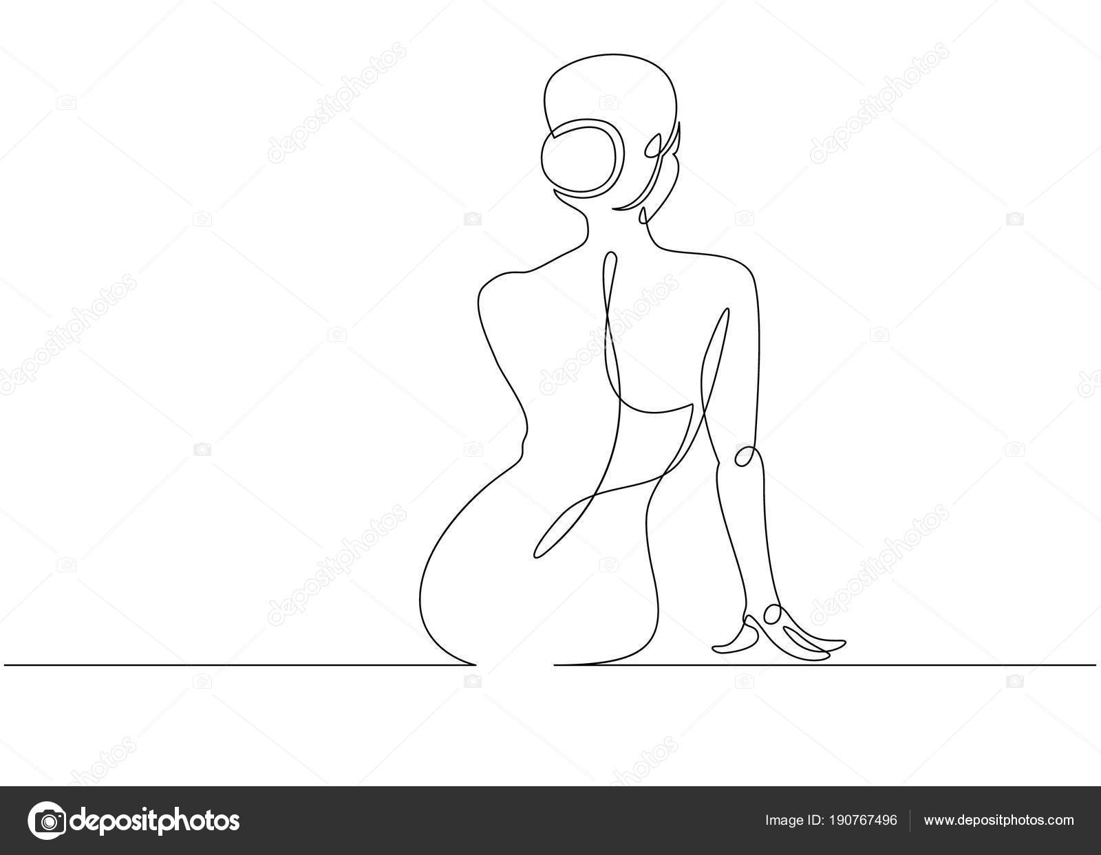 Humano, Meditación, Mano, Conceptual, Contorno Imagen Vectorial de