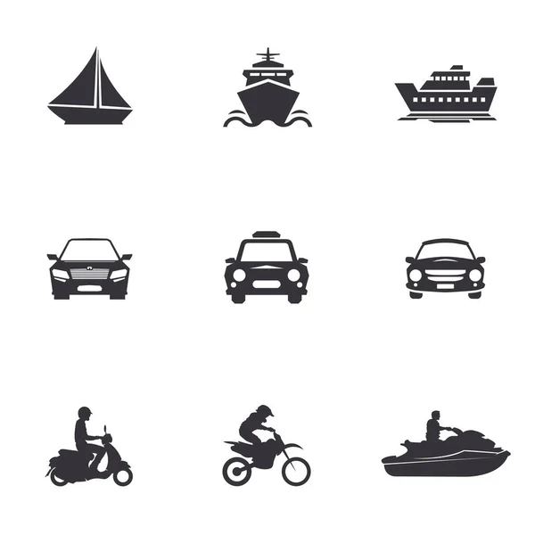 Conjunto de transporte — Vector de stock