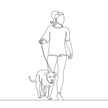Köpeği pitbull olan bir kadın çizgisi devam ediyor.