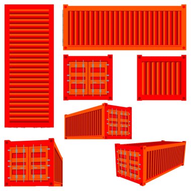 Kargo konteyner render 