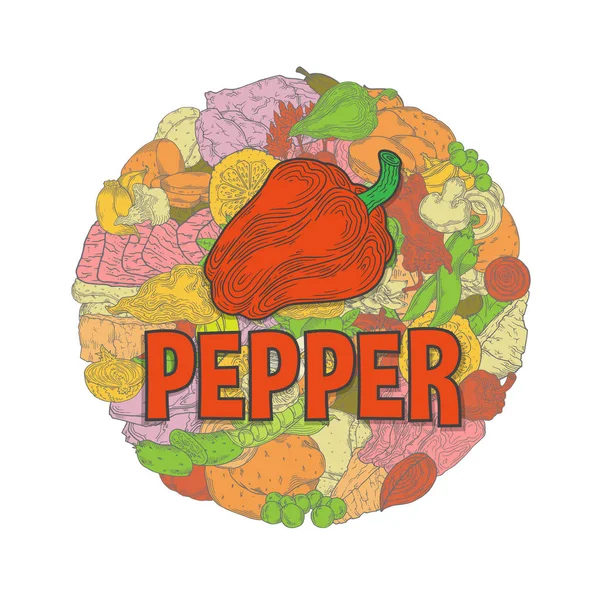 PEPPER Vector background