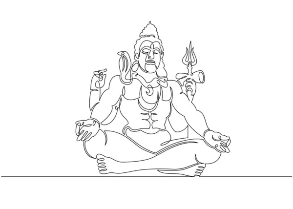 Shiva indische Kultur — Stockvektor