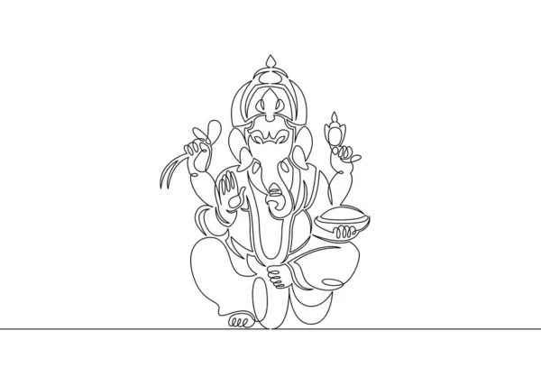 Heureux ganesh culture indienne — Image vectorielle