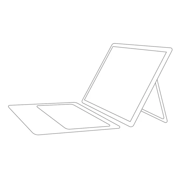 Laptop urządzenie tablet komputer — Zdjęcie stockowe