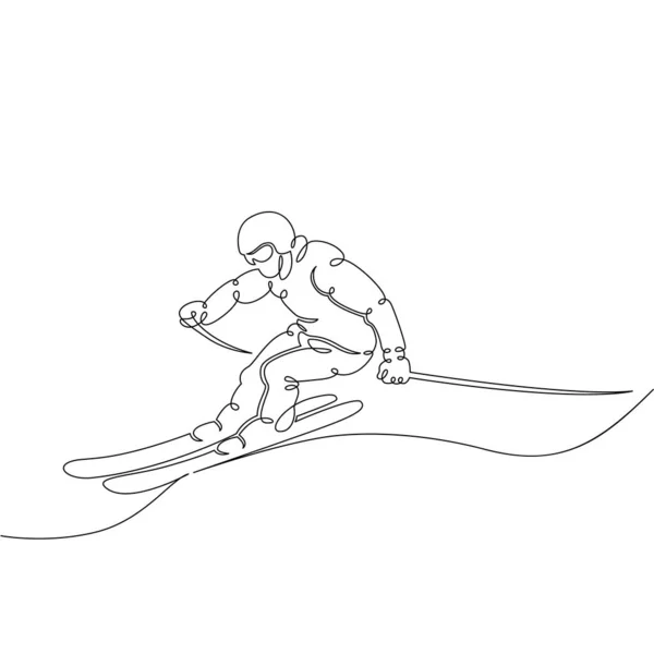 Avusturya kayakçısı, kayakçı. — Stok fotoğraf