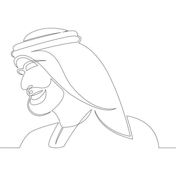 Árabe masculino oriental en traje nacional kandura — Foto de Stock