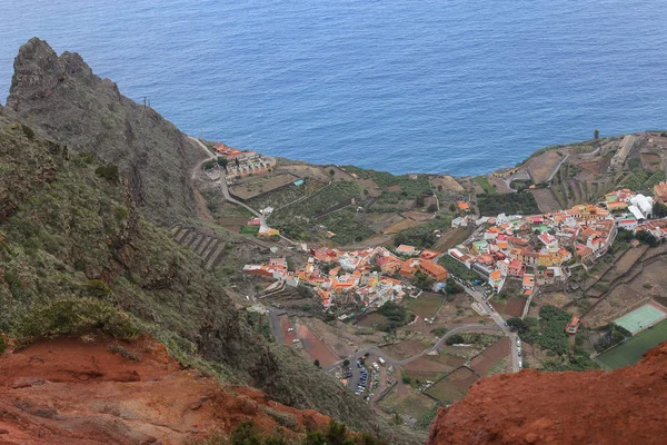 Aerial photo of the San Sebastian marina in La Gomera, Canary Islands — Stock Photo, Image