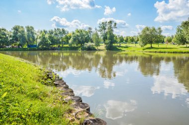 Moskova, Tsaritsyno park. Köprüsü'nden görüntülemek