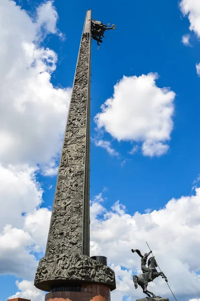 МОСКВА, РОССИЯ - 4 августа 2016. Памятник Победы на Поклонной горе — стоковое фото