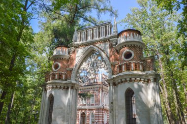 Moskova, Rusya. Gate Tsaritsyno parkta düşündüm