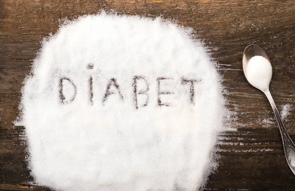 Diabet işareti taneli şeker yaptı. Şeker ve tuz yanı sıra diyabet insidansı yeme zarar resmi gösterir.