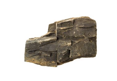 Beyaz arka plan üzerinde izole kaya parçası