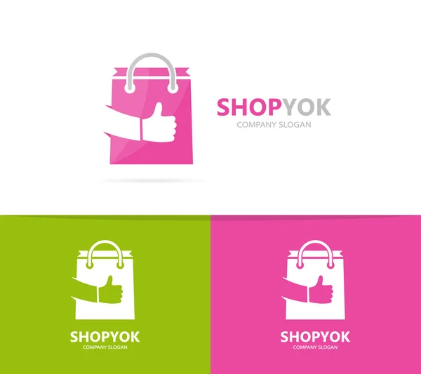 Vektor, shop a jako logo kombinaci. Prodej a nejlepší symbol nebo ikonu. Jedinečná taška a šablona návrhu online logotyp. — Stockový vektor