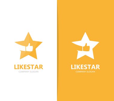 Vektör yıldız ve logo kombinasyonu gibi. Lider ve en iyi simge veya simgesi.